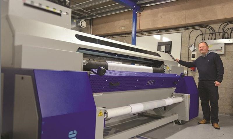 inkjet printer in factory