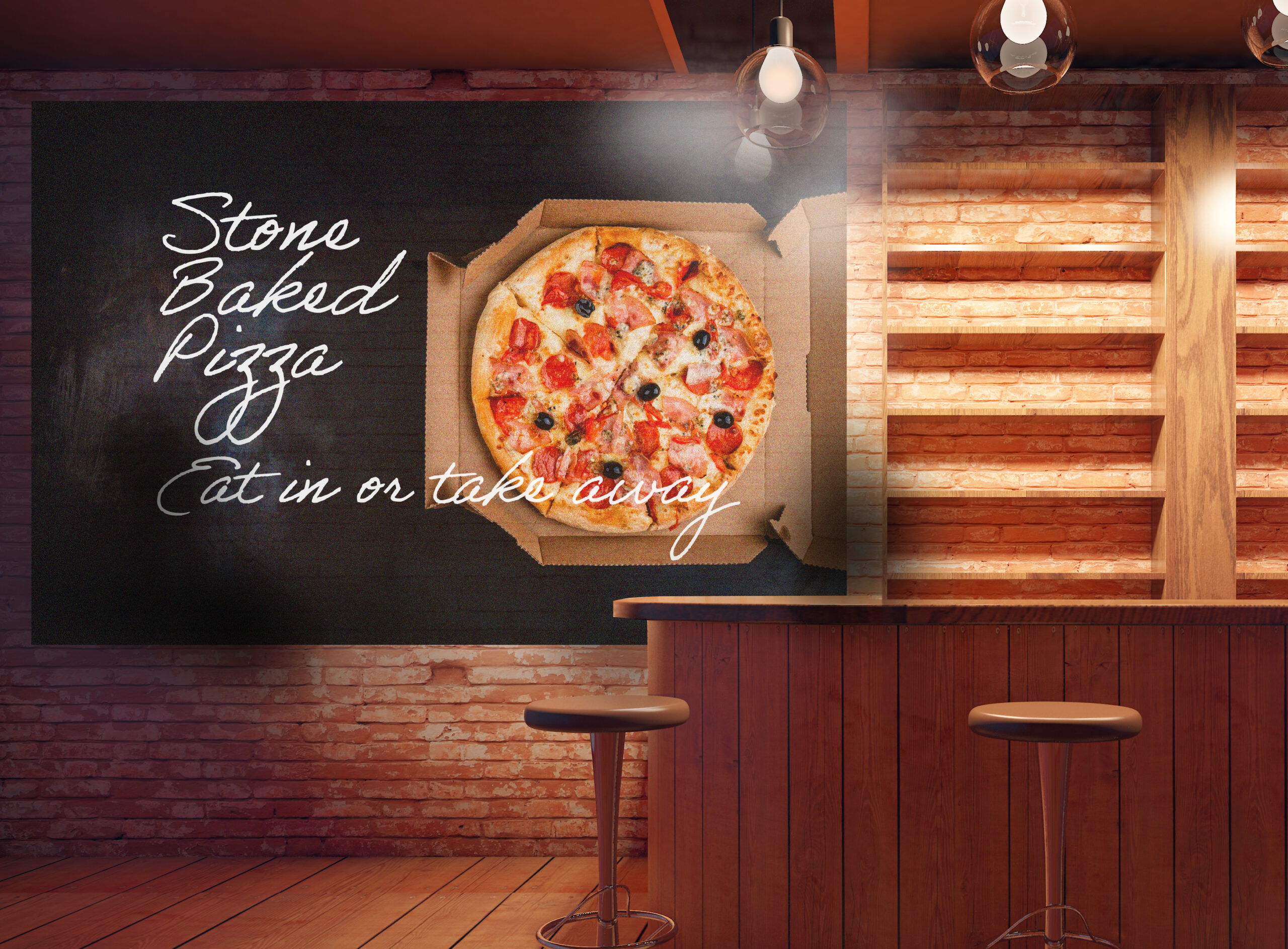 Brick-pizza